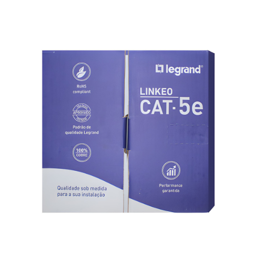 CABO UTP 4PX24 AWG CAT5E AZUL LINKEO LEGRAND CX 305M