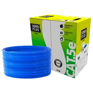 CABO UTP 4PX24 AWG CAT5E SOHO PLUS AZUL CX 305M